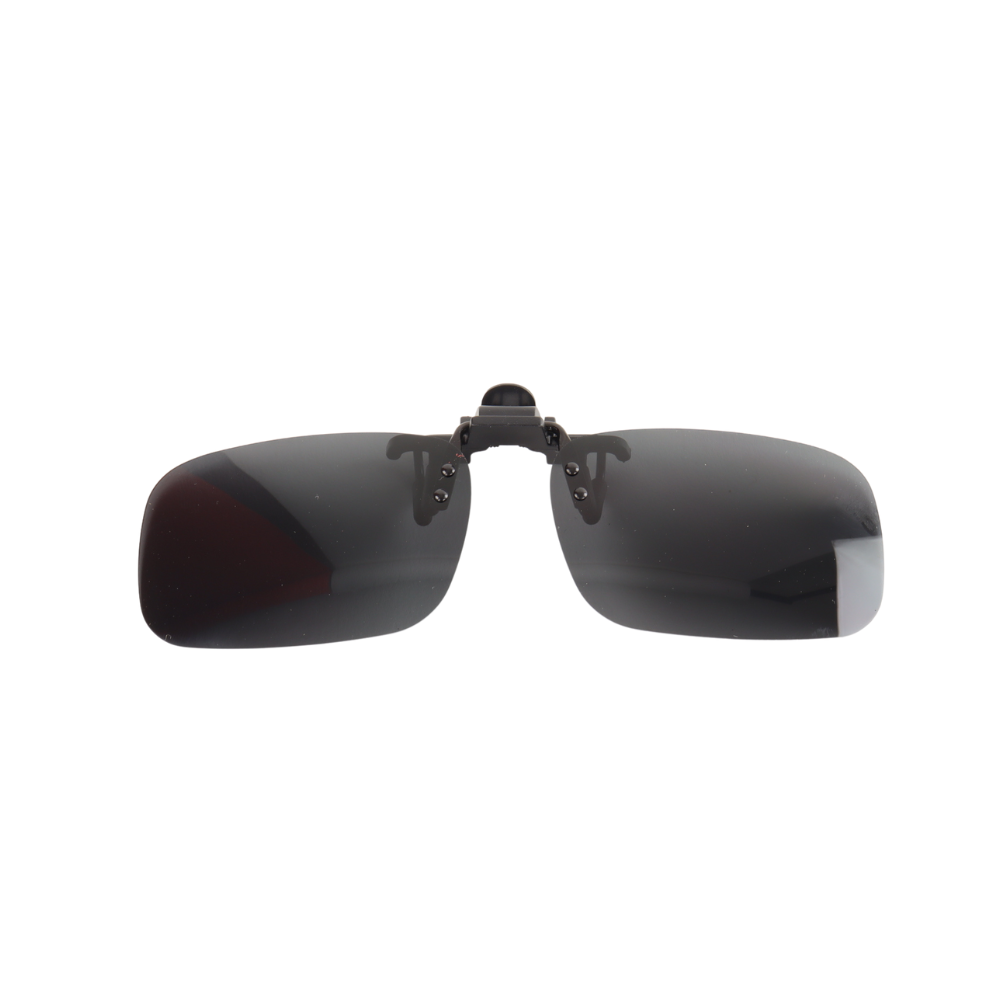 Montour Clip On Zonnebril Renee Vierkant Model Zwart met Gepolariseerde Glazen - Eyewear