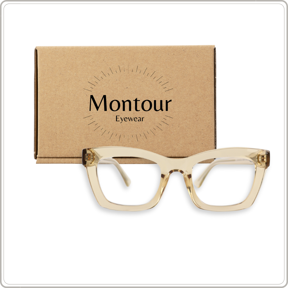Montour Leesbril FIENE plus 1.00 Vierkant Model Beige Dames Heren Unisex (2) Montour Leesbril FIENE plus 1.00 Vierkant Model Beige Dames Heren Unisex