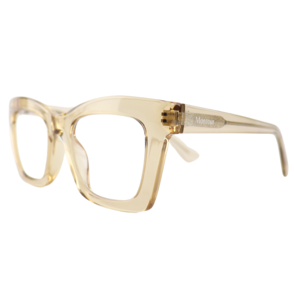 Montour Leesbril FIENE plus 1.00 Vierkant Model Beige Dames Heren Unisex
